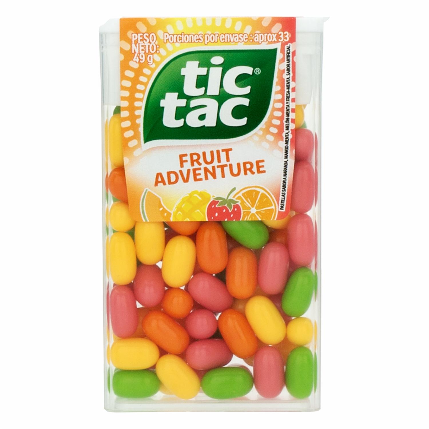 Caramelo Masticable Fruit Adventure TIC TAC 49 G