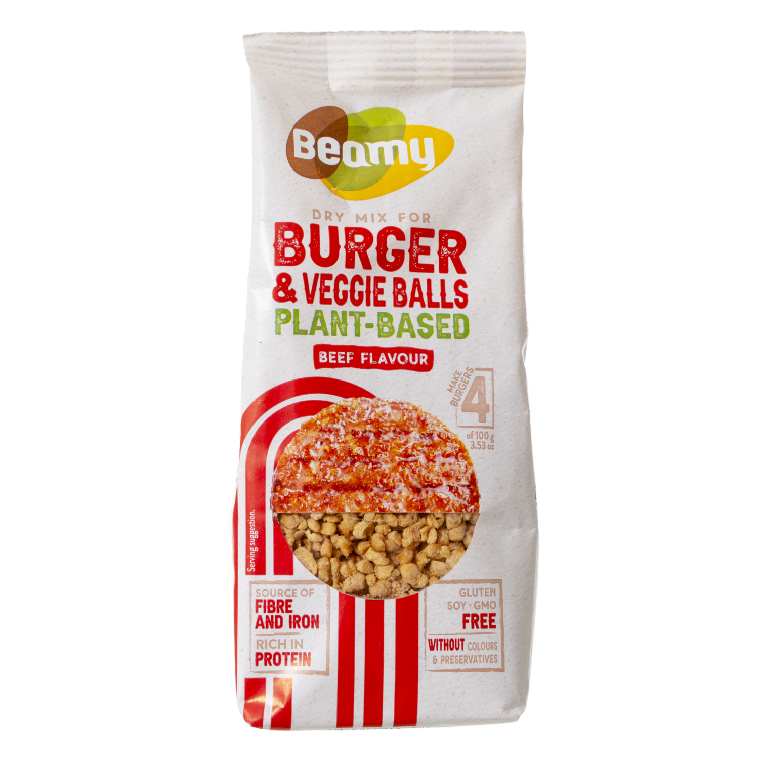 Mezcla Vegetal Para Hacer Hamburguesas De Res BEAMY 120 G