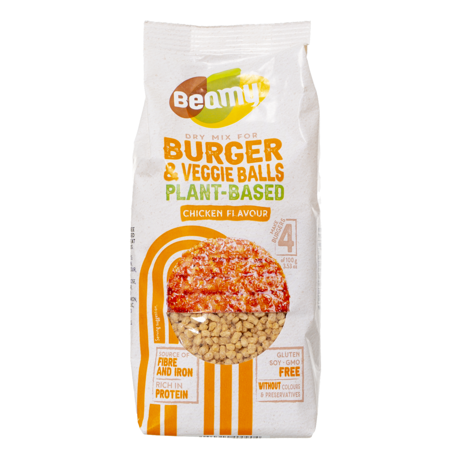Mezcla Vegetal Para Hacer Hamburguesas De Pollo BEAMY 120 G
