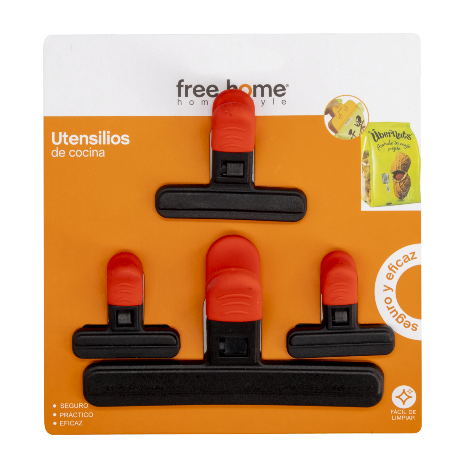 Pizas Clip Para Bolsas FREE HOME 4 Piezas