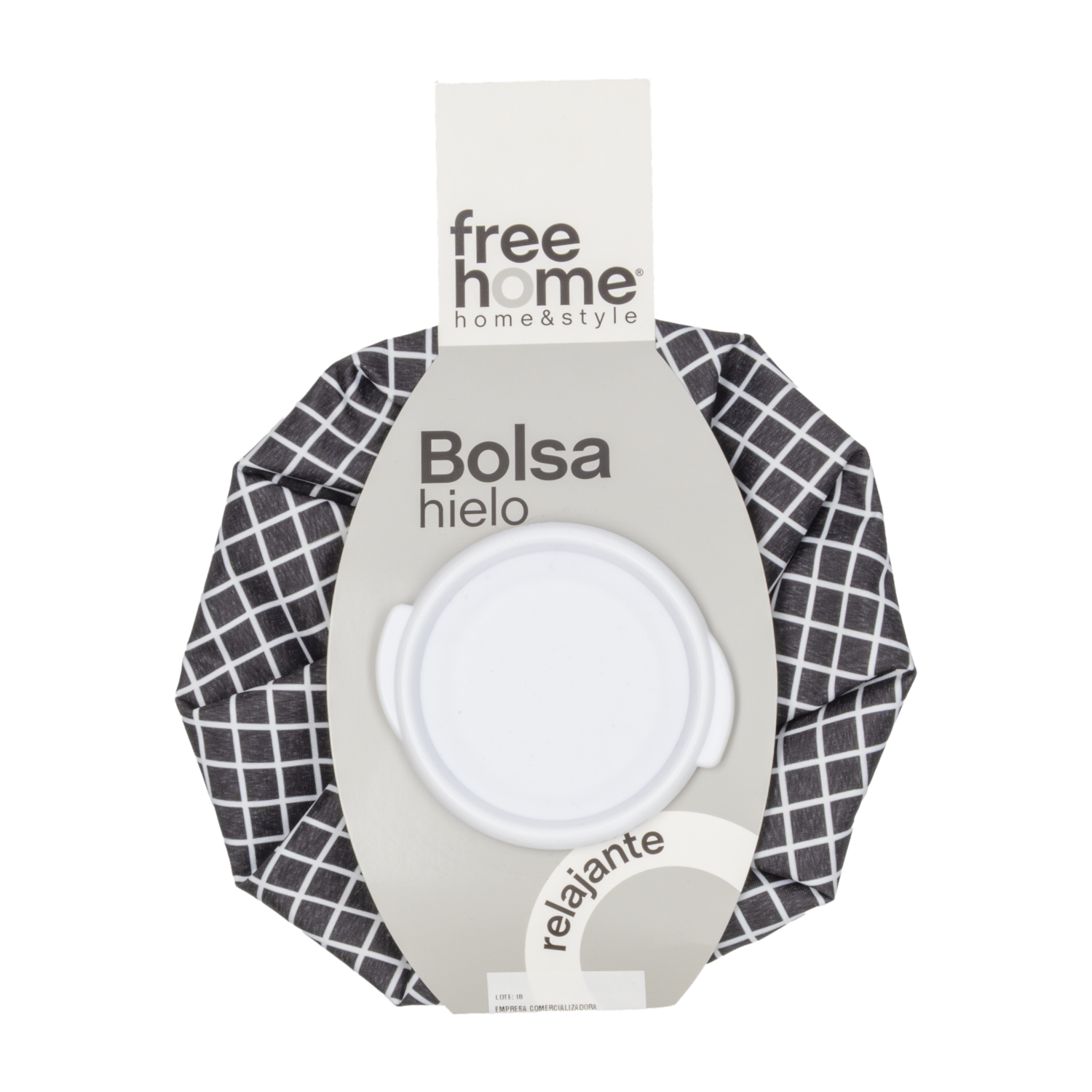 Bolsa Para Agua Fria Cuadrados Negro FREE HOME X1