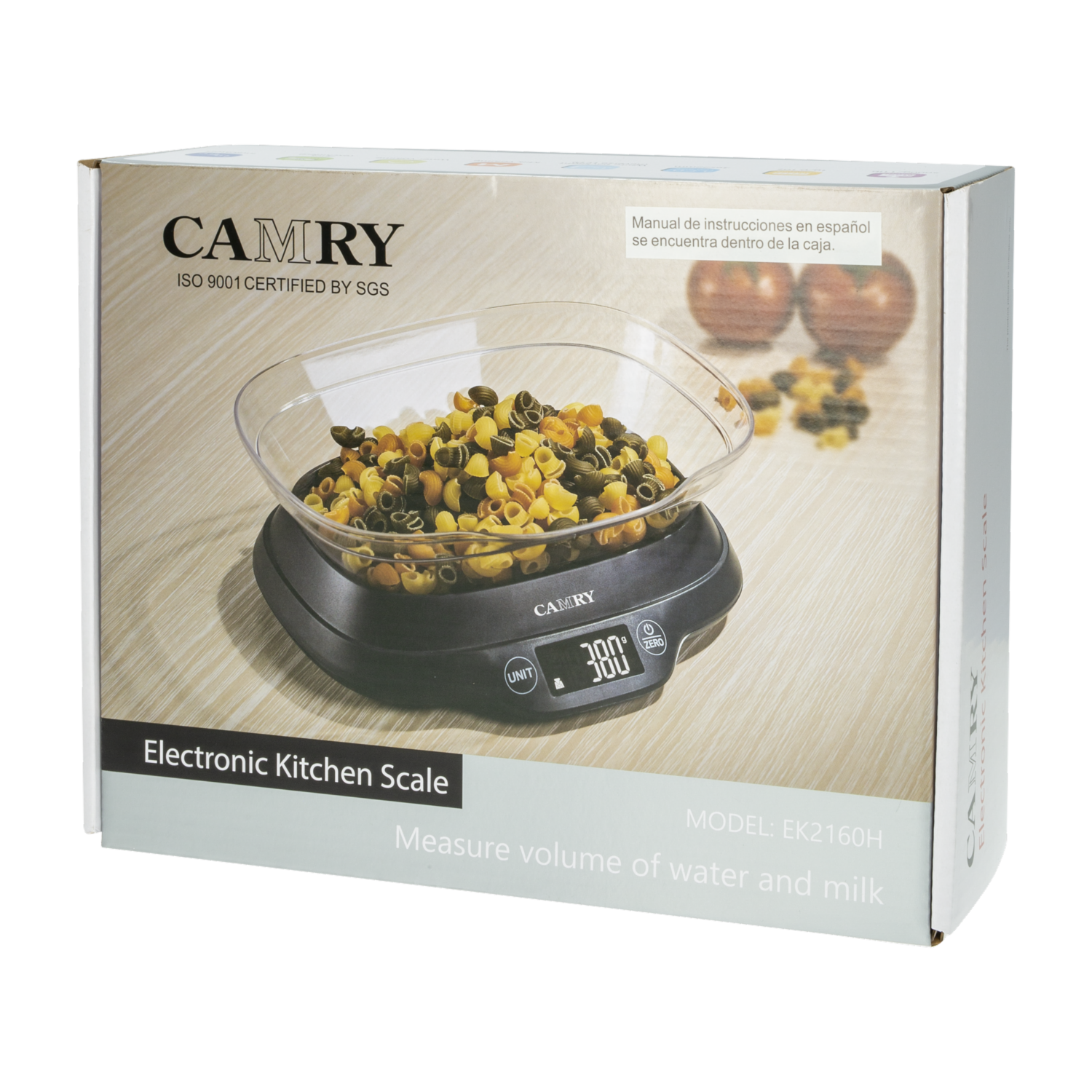 Balanza Cocina Con Tazón Negro CAMRY Unidad