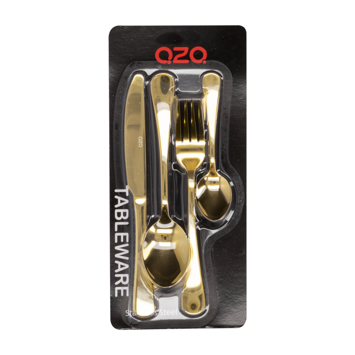 Juego De Cubiertos Color Dorado Un Puesto QZQ 4 Piezas