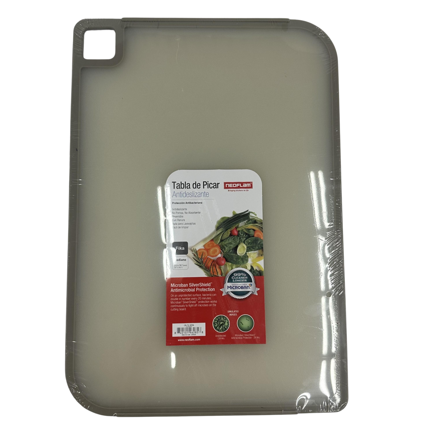 Tabla De Picar Transparente Fika Mediana NEOFLAM Mediana