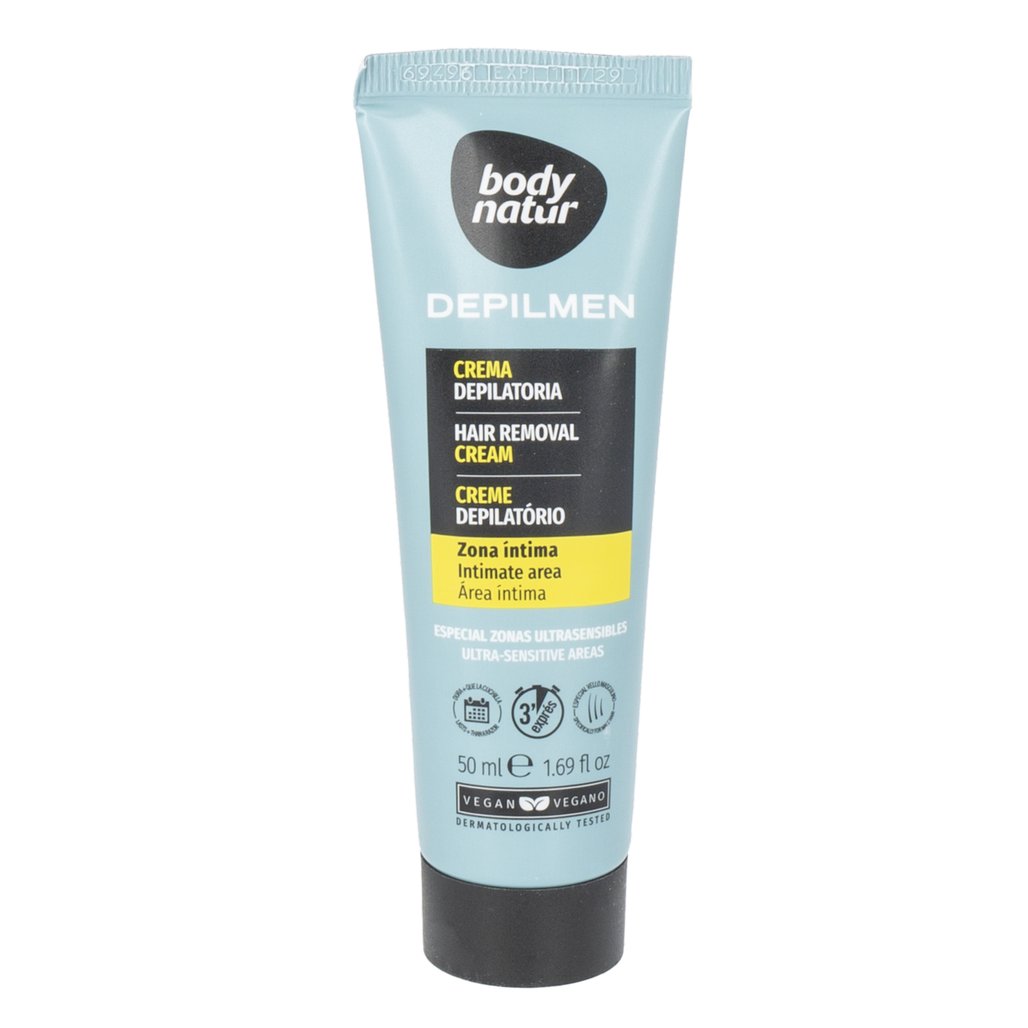 Crema Depilatoria Para Caballero Depilmen BODY NATUR 50 Ml