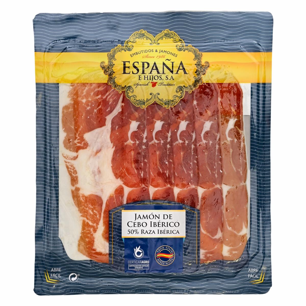 Jamón De Cebo 0,5 Raza Ibérica. MIGUEL ESPAÑA E HIJOS 80g