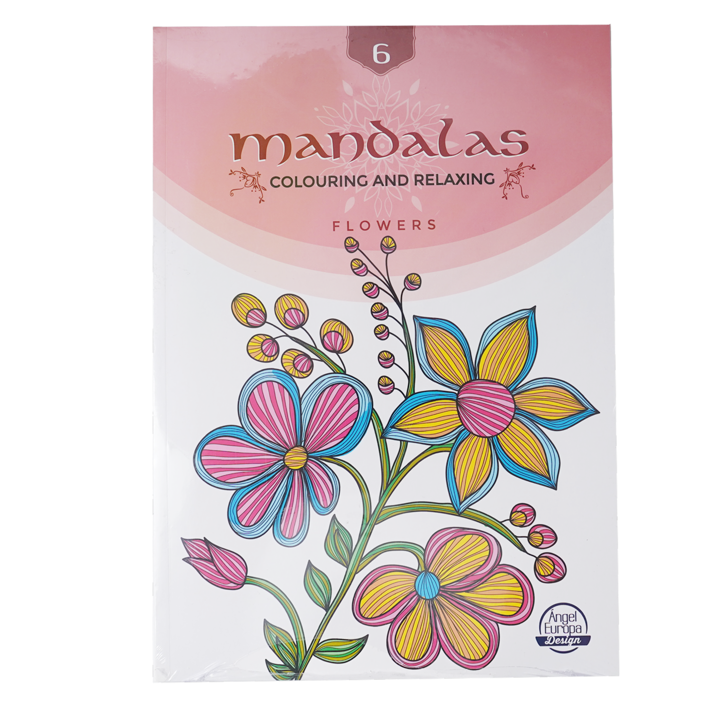 Libro Mandala Flowers 6 MI-LLA 25 Páginas