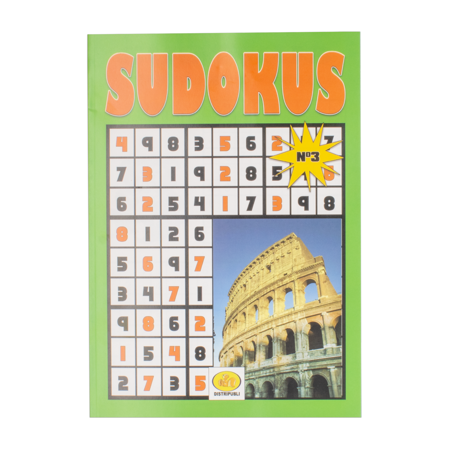 Libro De Pasatiempos Sudokus 19 X 27 DISTRIPUBLI 48 Páginas