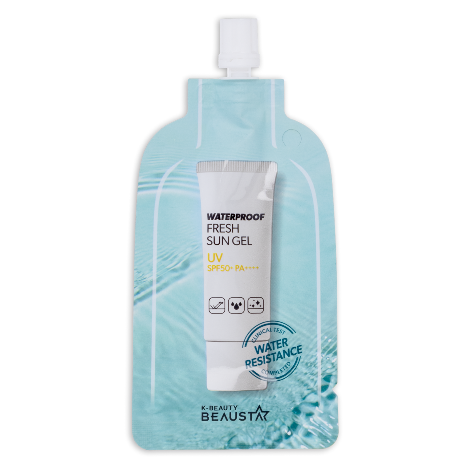 Protector Solar En Gel A Prueba De Agua Fps 50+ Sachet BEAUSTA 15 Ml