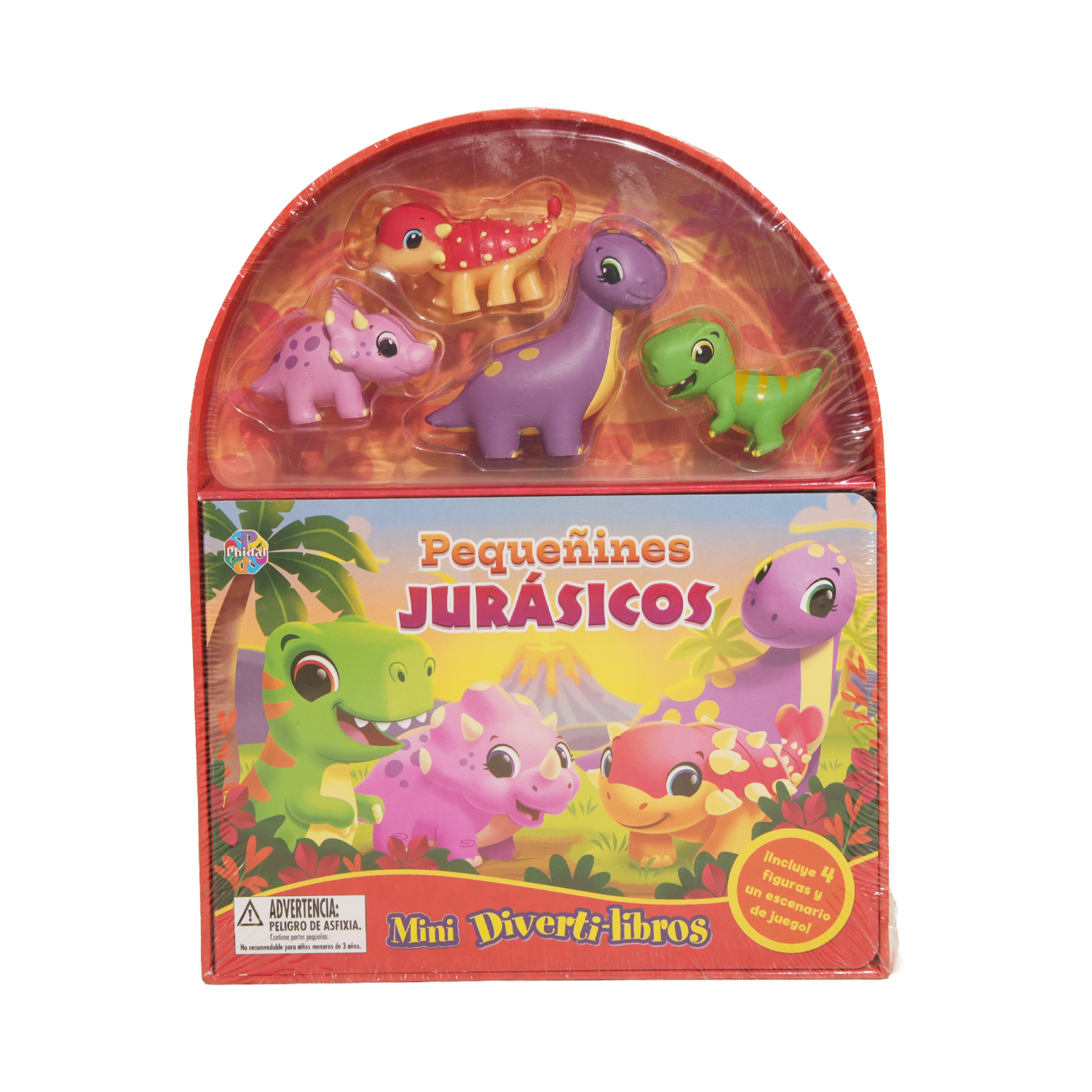Libro Mini Divertilibros Pequenos Jurasicos PHIDAL 10 Páginas