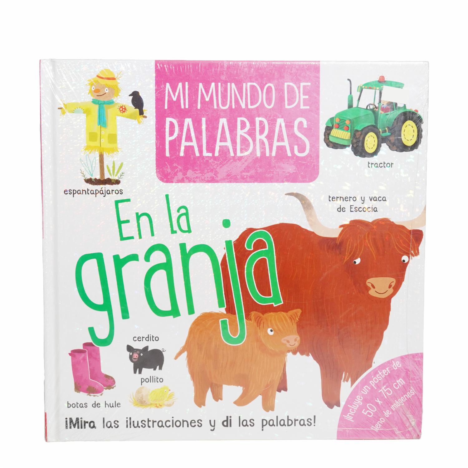 Libro Mi Mundo De Palabras En La Granja SILVER DOLPHIN 25 Páginas