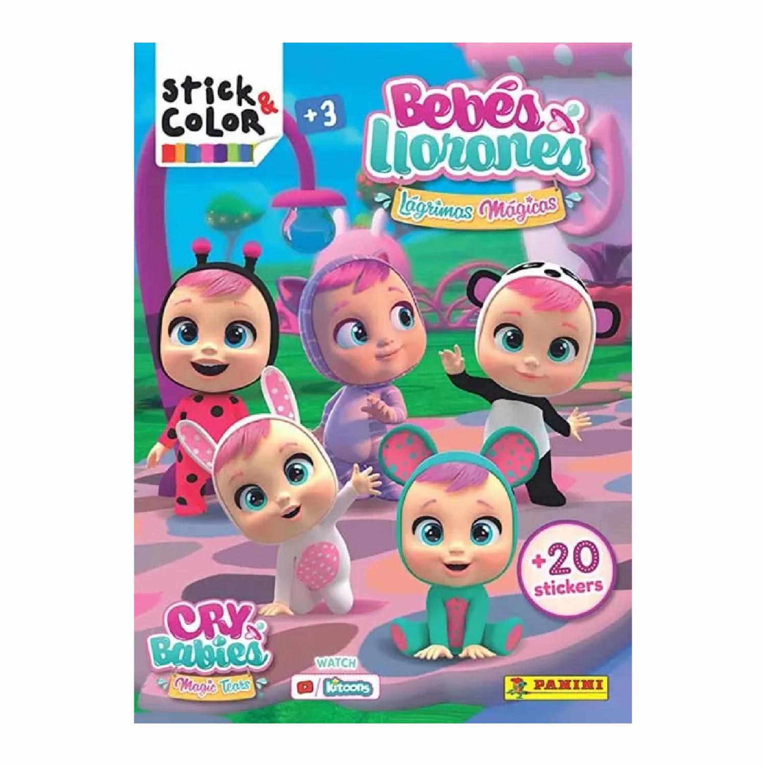Libro Bebes Llorones Lagrimas Mágicas – Stick Y Color PANINI 31 Páginas