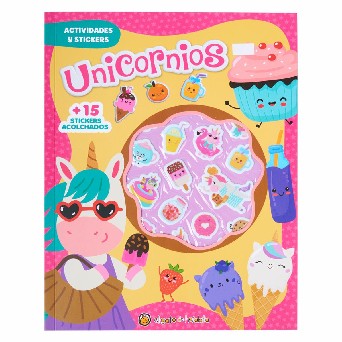 Libro Puffy Stickers – Unicornios GUADAL 25 Páginas