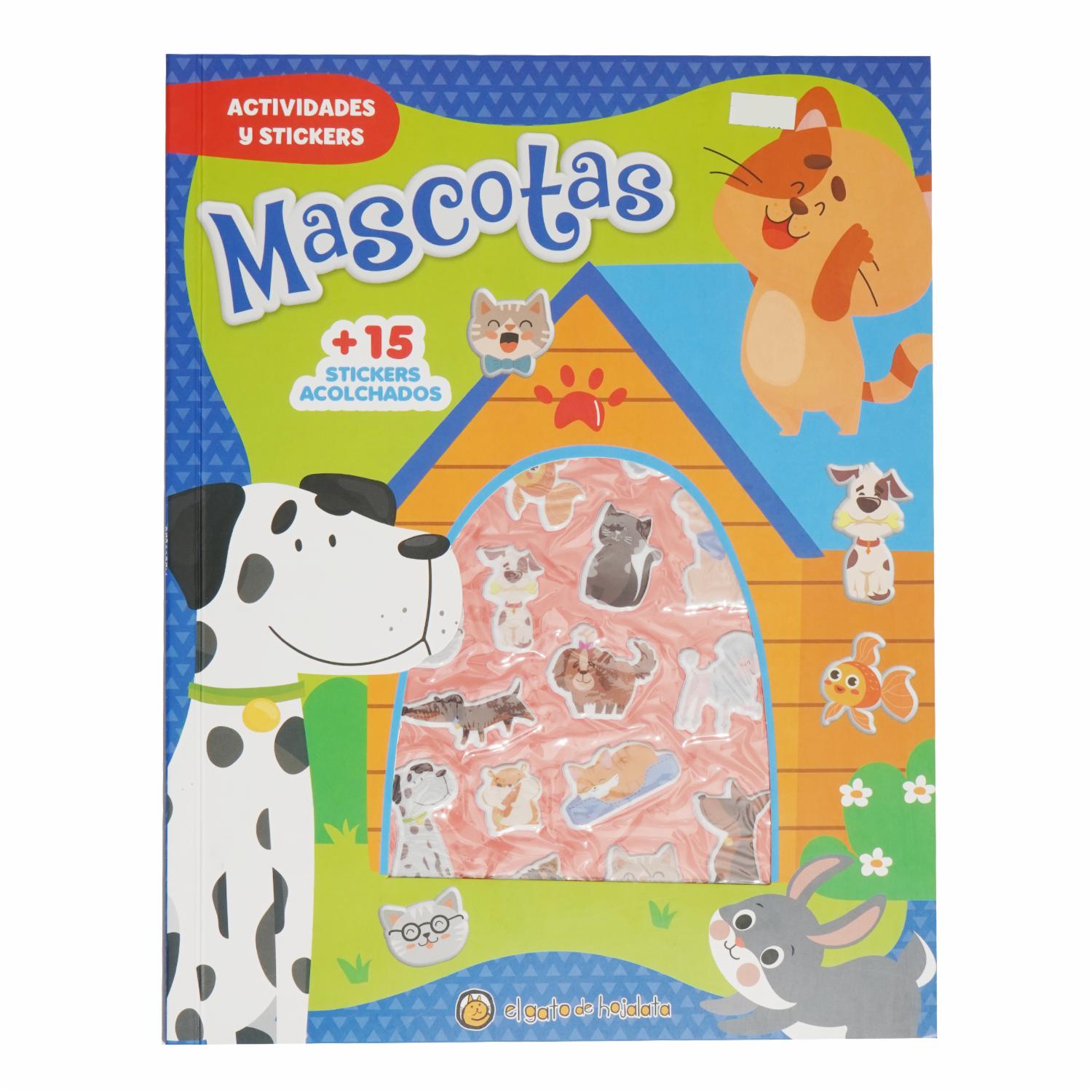 Libro Puffy Sticker – Mascotas EL GATO DE HOJALATA 25 Páginas
