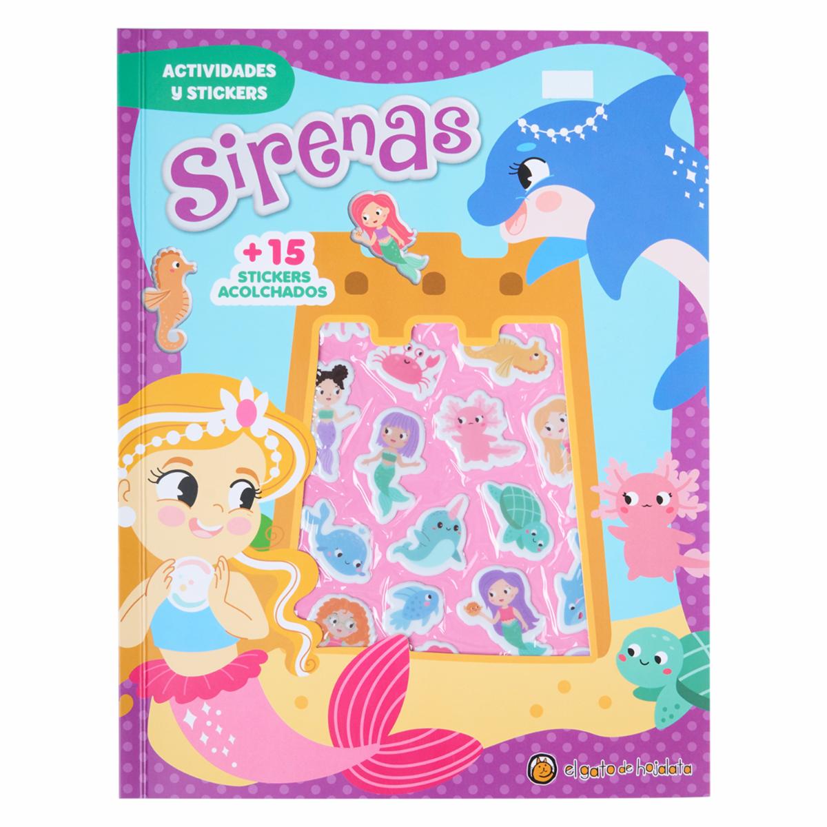 Libro Puffy Stickers – Sirenas GUADAL 25 Páginas