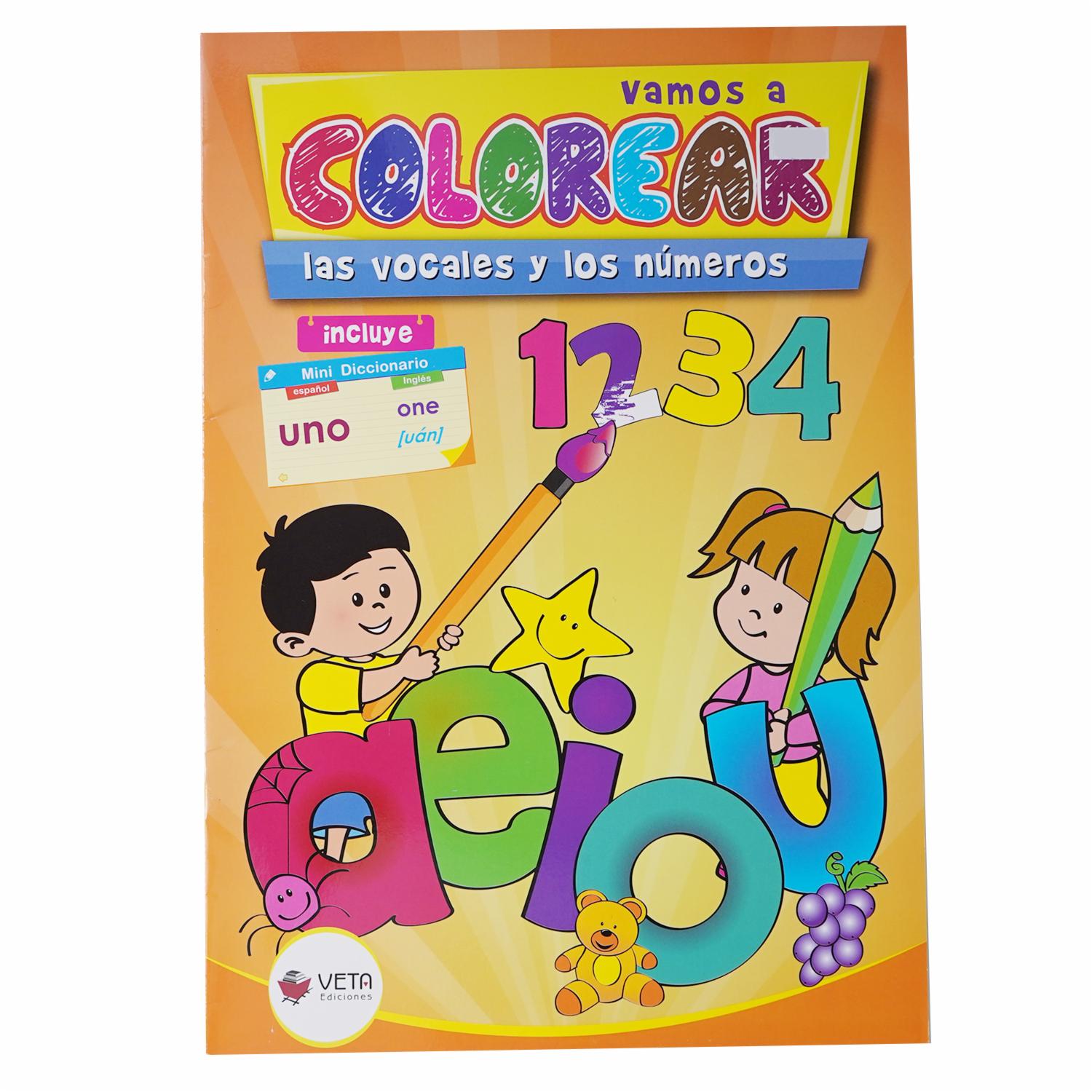 Libro Las Vocales Y Los Números Vamos A Color EDARSI Unidad