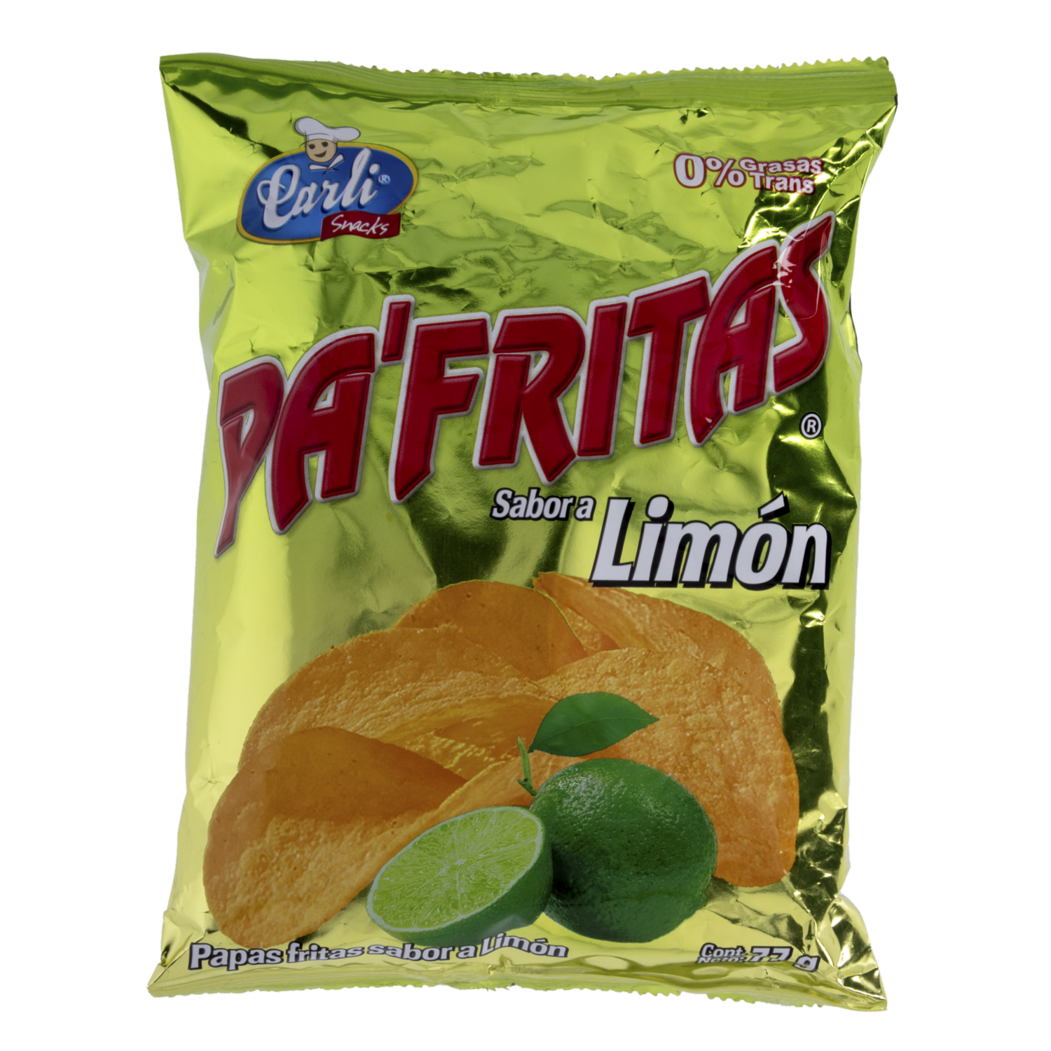 Papas Fritas Sabor A Limón PA’FRITAS 77G